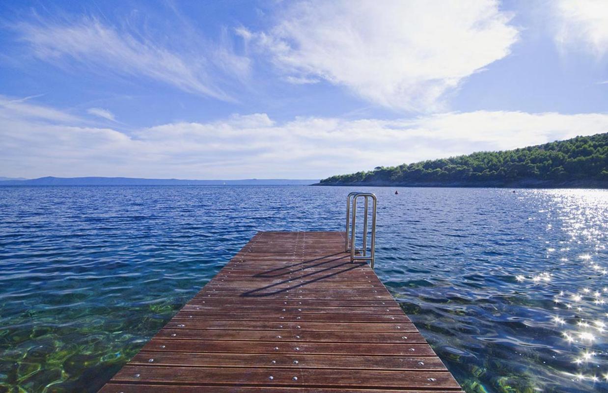 Luxury Seafront Villa My Dream With Private Pool, Jacuzzi And Staff At The Beach On Brac Island - Sumartin Selca  외부 사진